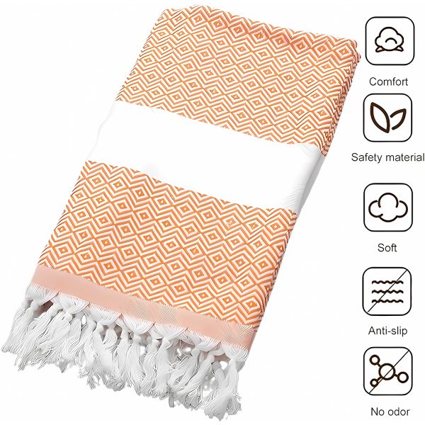 Travel Turkish Cotton Beach Towel Oversized Bath Blanket