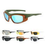 Oval Dark Vintage Outdoor Sport Shades Sunglasses