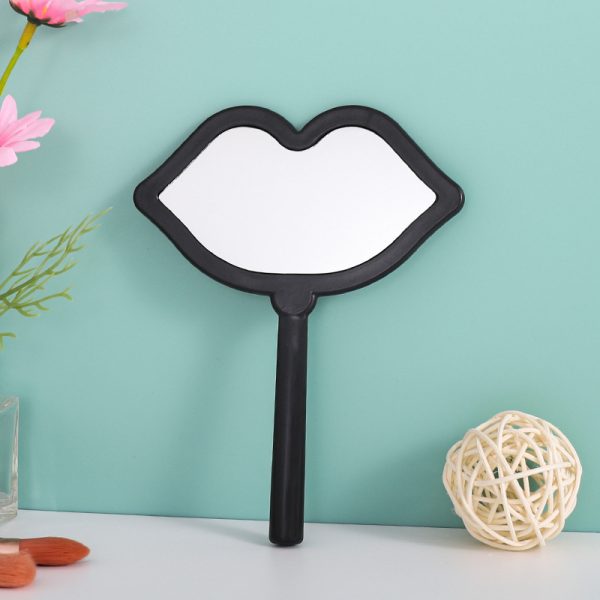 Lip Shaped Handheld Mirror