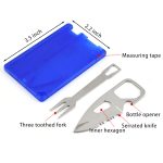 Outdoor Multifunction Tool Card W/ Knife And Fork