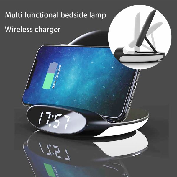 Multifunction Night Light Wireless Charger W/ Clock