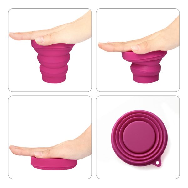 5oz Silicone Folding Retractable Mug