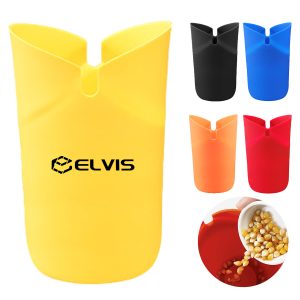 Silicone high-temperature resistant foldable popcorn bucket