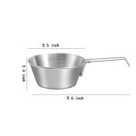 Stainless Steel Camping Bowl w/ Foldable Handle