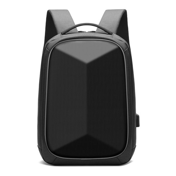 Oxford hard-shell laptop backpack with usb charging port