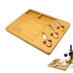 Bamboo Square Cheese Board Set