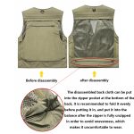 Men's casual outdoor detachable mesh quick-drying vest