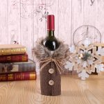 Christmas Decorations Wine Covers