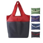 Renewable polyester foldable eco-friendly shopping bag