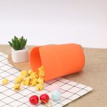 Silicone high-temperature resistant foldable popcorn bucket