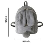 Dacron plush rabbit ear backpack