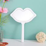 Lip Shaped Handheld Mirror