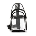 PVC Transparent Crossbody Backpack Sling Chest Clear Bag