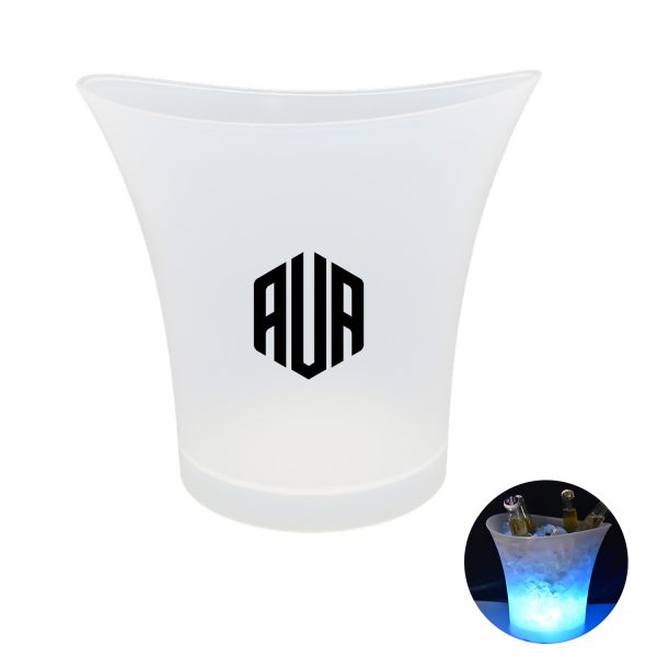 LED plastic illuminated ice bucket