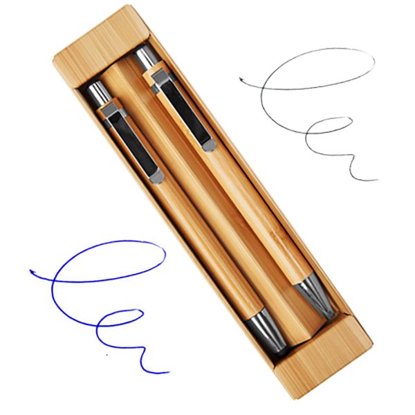 Bamboo Ballpoint pen set (2pcs)