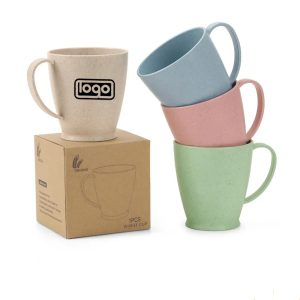 7 Oz. Eco-Friendly Wheat Straw Lightweight Cup