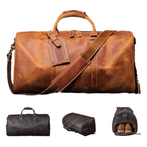 Leather Weekend Duffel Bag