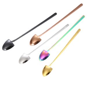 Shovel tip long handle ice cream 304 stainless steel spoon