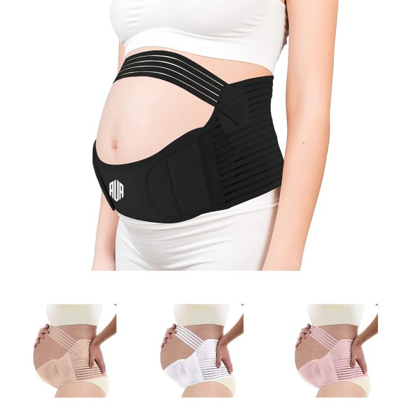 Breathable and adjustable maternity belly support belt