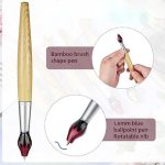 2 in 1 Flame Shaped Stylus Ballpoint Pen