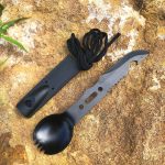 Stainless steel whistle/knife/fork/spoon integrated tablewar