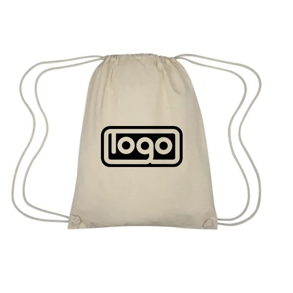 Cotton Canvas Drawstring Backpack Bags