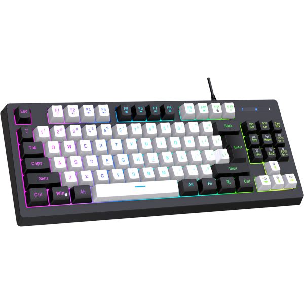 USB Illuminated 87 Keys Wired Gaming Keyboard