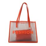 Jelly PVC Tote Bag One Shoulder Large Handbag