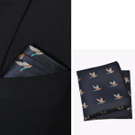 Floral Animal Pocket Square Handkerchief