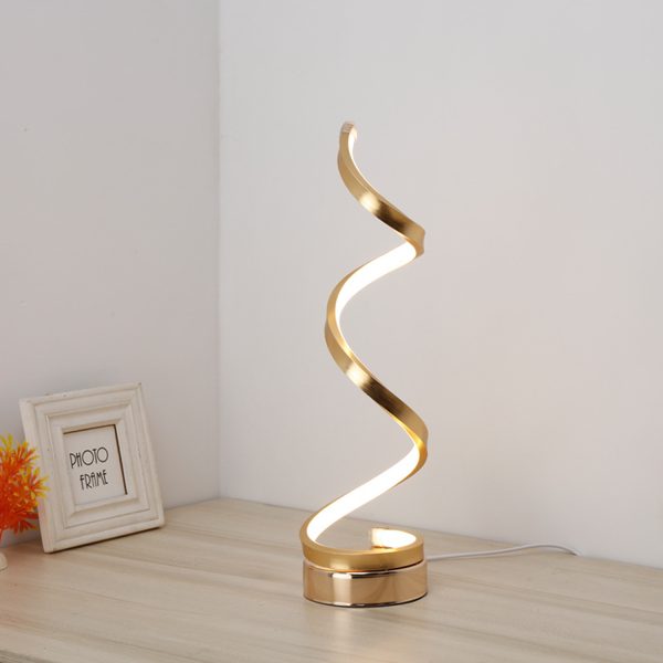 8W Bars/Cafes/Rooms Three Color LED Spiral Desk Lamp