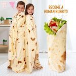 Round European and American Creative Tacos Blanket