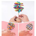 Wooden Spinning Lollipop Stress Relief Toy