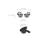 Polarized Folding Half Frame UV Protection Sunglasses