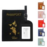 Pu Leather Passport Set