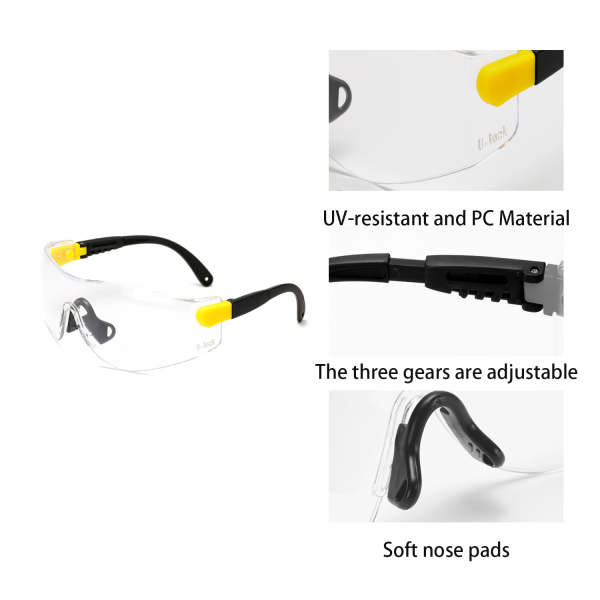 Adjustable Safety Goggles With Customizable Lenses