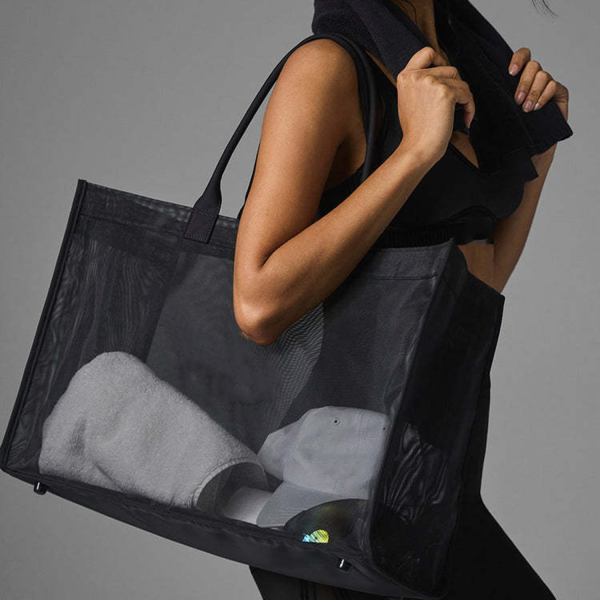 Large Capacity Mesh Yoga Tote Bag