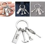 Screwdriver And Wrench Shaped Stainless Steel Keychain