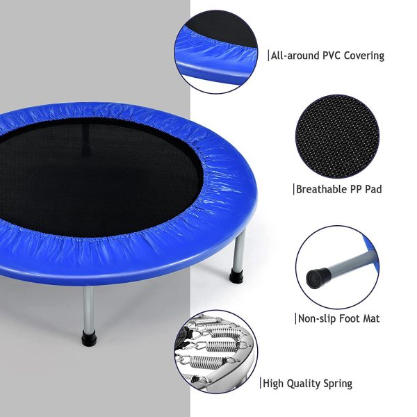 Indoor Garden Workout Kids Adults Sports Mini Trampoline