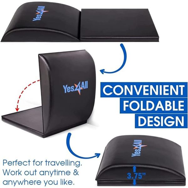 Collapsible sit-up training pads