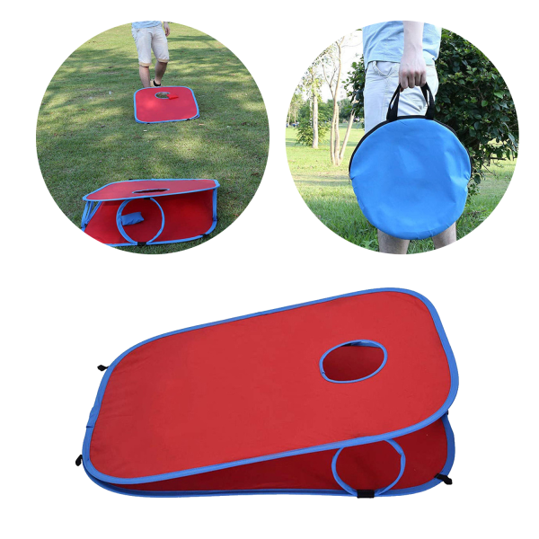 Portable Cornhole Set with 8 Bags & Case