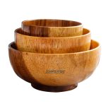 Wood High Foot Bowl