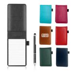 Mini Pocket Notepad Memo Book Lined Sheets With Metal Pen