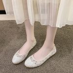 Women Floral Lace Ballet Flats