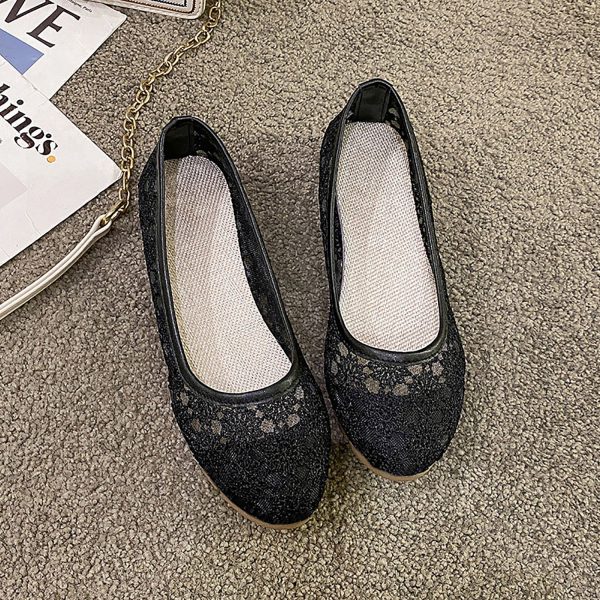 Women Floral Lace Ballet Flats