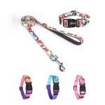 Dog Reflective Walking Leash And Collar Set