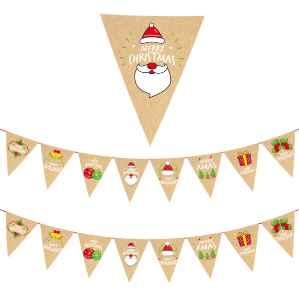 Decorative Christmas Pennant Banner