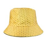 Polka dot bucket hat