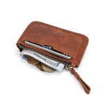 Stylish & Practical Men's Genuine Leather Coin & Key Pouch