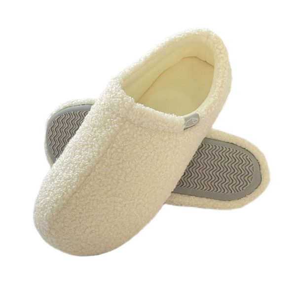 Teddy velvet non-slip silent house shoes