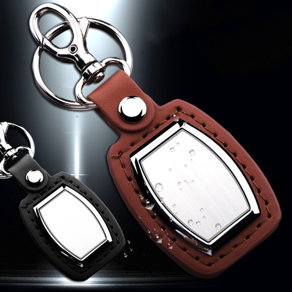 Creative business gift leather car keychain